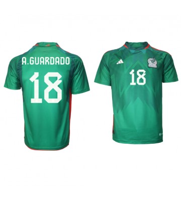 Mexico Andres Guardado #18 Replica Home Stadium Shirt World Cup 2022 Short Sleeve